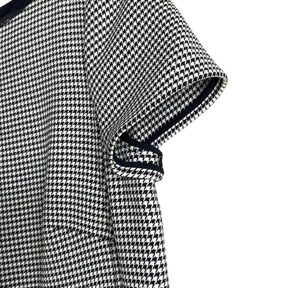 Ralph Lauren Black Label Houndstooth Wool Silk Sheath Ailya Dress Sz 10 INVS15 - Picture 3 of 12